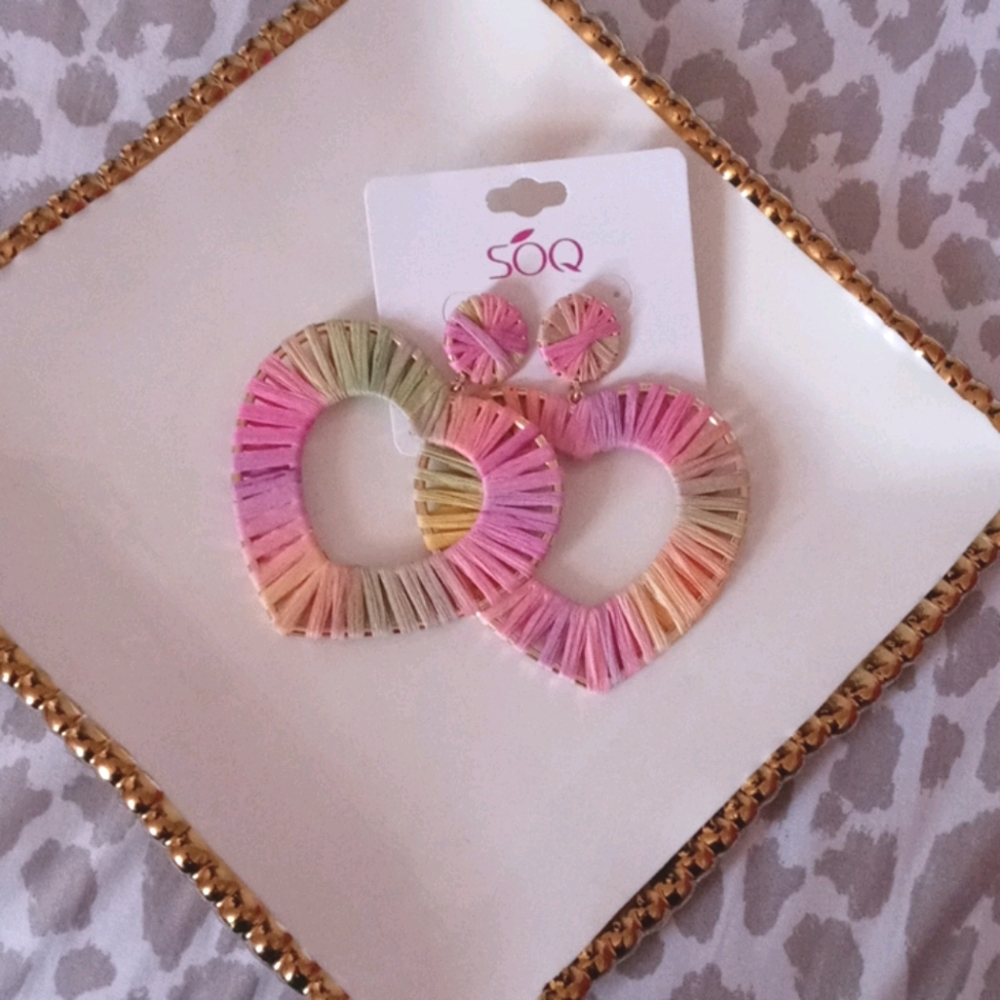 SOQ Pastel Statement Earrings
